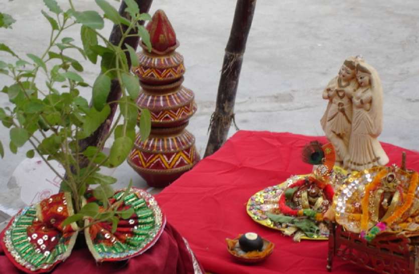 Devathana Eakadashi Tulsi vivah 2018 Devathana Eakadashi Tulsi vivah 2018: इस तरह से वृंदा बन गई तुलसी, जानिए पूरी कथा