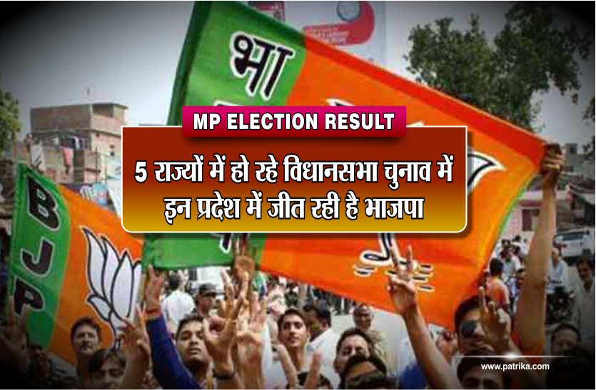 MP Election Result: 5 राज्यों में हो रहे विधानसभा चुनाव में इन प्रदेश में जीत रही है भाजपा