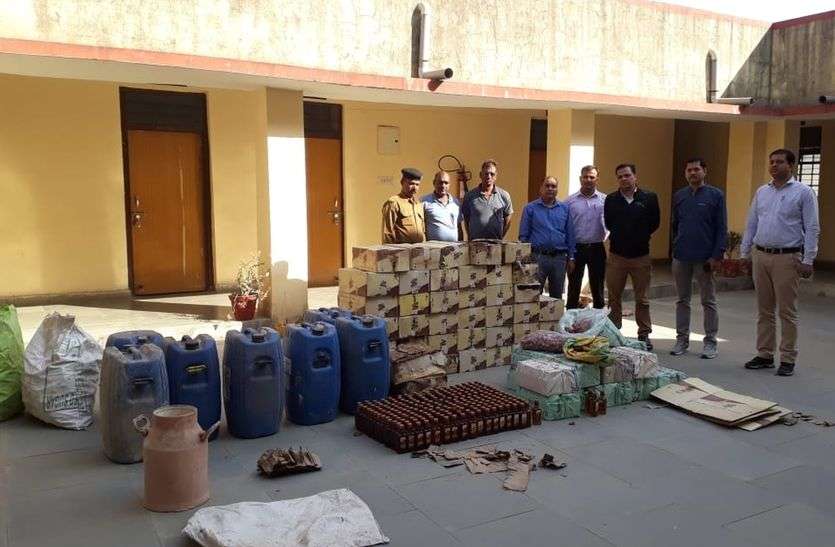 chittorgarh कहा पकड़ा गया नकली शराब का कारखाना पकड़ा, जब्त हुई 62 पेटी शराब
