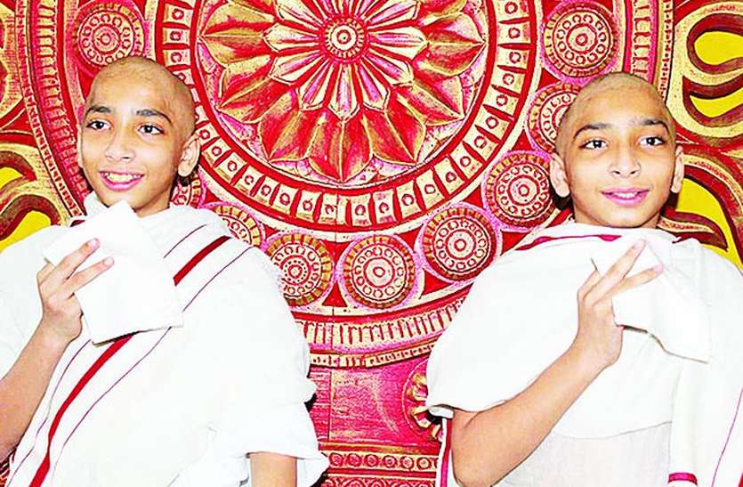 twins जुड़वां बालमुनियों का शतावधान देश भर से मिली शुभकामनाएं