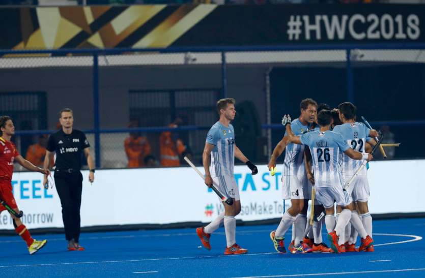 hockey world cup 2018 hockey world cup 2018 : अर्जेटीना का विजयी आगाज, स्पेन को 4-3 से हराया