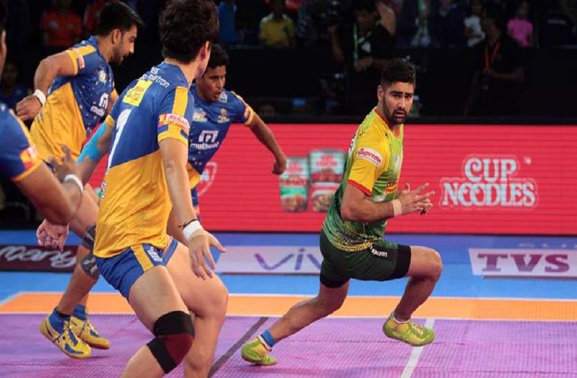 pradeep Pro Kabaddi league : प्रदीप ने थलाइवाज से छीनी जीत