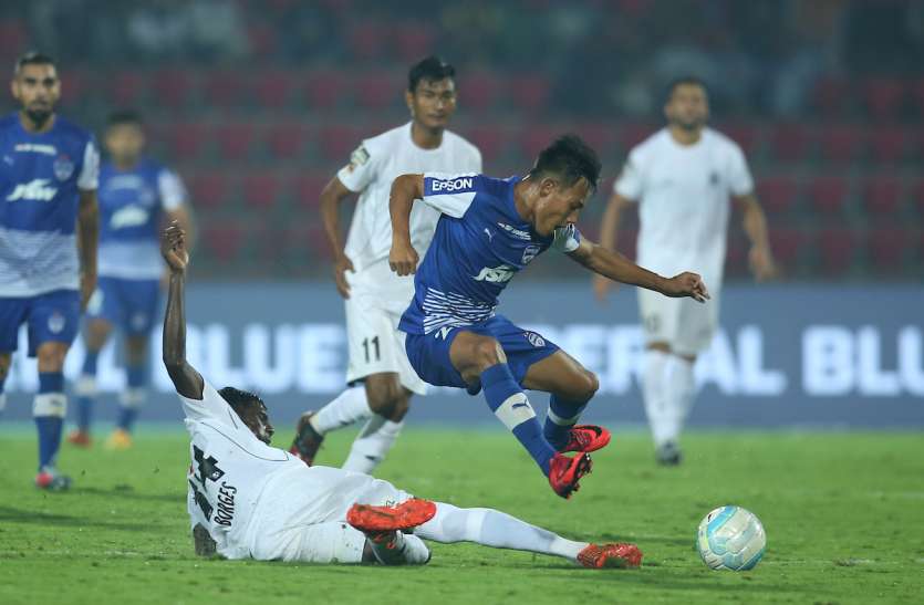 isl ISL 5 : बेंगलुरू का अजेय क्रम बरकरार, नार्थईस्ट को 1-1 पर रोका