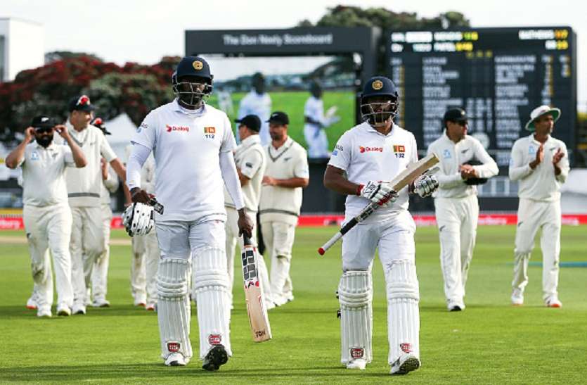 srilanka वेलिंगटन टेस्ट : मेंडिस, मैथ्यूज की रिकॉर्ड साझेदारी से संभली श्रीलंका