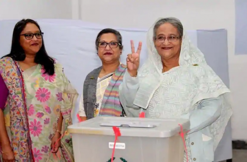shekh hasina बांग्लादेश चुनाव: शेख हसीना जीतीं, चुनाव आयोग ने दोबारा चुनाव से किया इनकार
