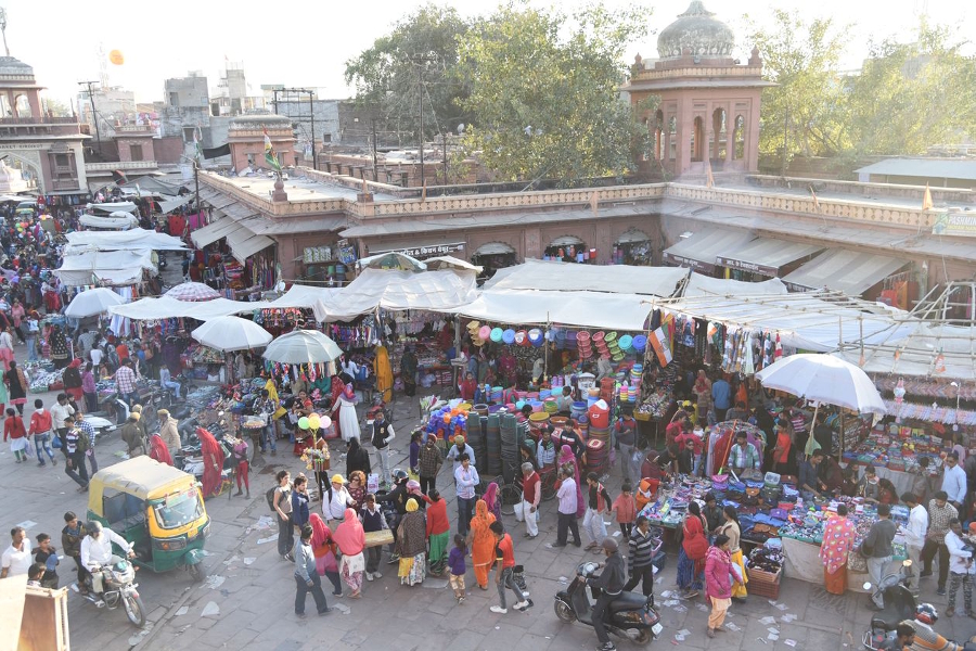 ghantaghar market of jodhpur in poor condition | घंटाघर के हेरिटेज क्षेत्र संरक्षण के लिए किए कई प्रयोग, फिर भी दिनोंदिन बदतर होने लगे हैं हालात | Patrika News