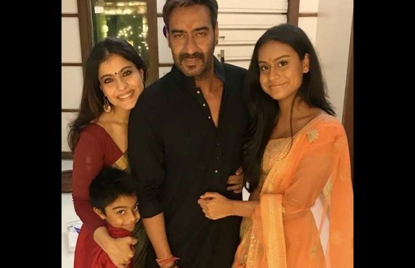 ajay devgn and kajol daughter Nysa short dress photos