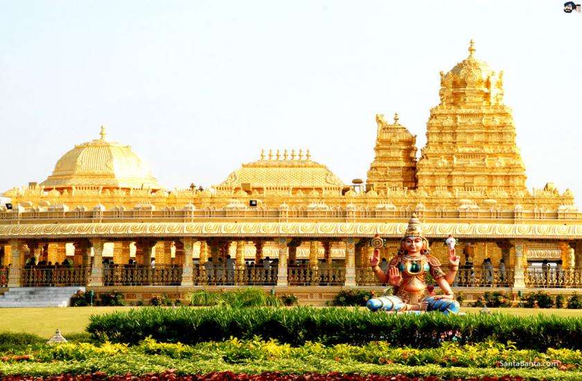 Laxmi Narayani Golden Temple in Vellore