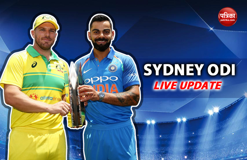 Live Score Upadte Australia vs India, 1st ODI Sydney Live AUS vs IND