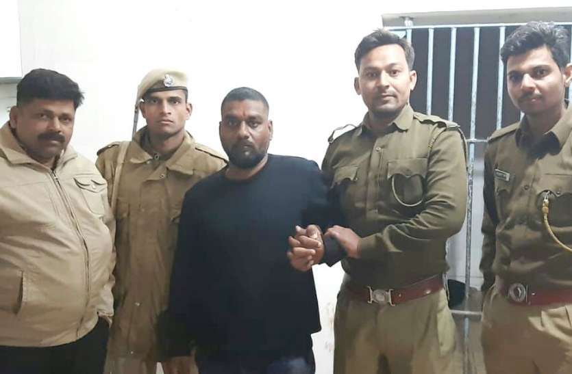 patrika प्रतापगढ़ की गश्ती पुलिस ने शूटर मनीष को देखा, दौड़ाकर रात में पकड़ा