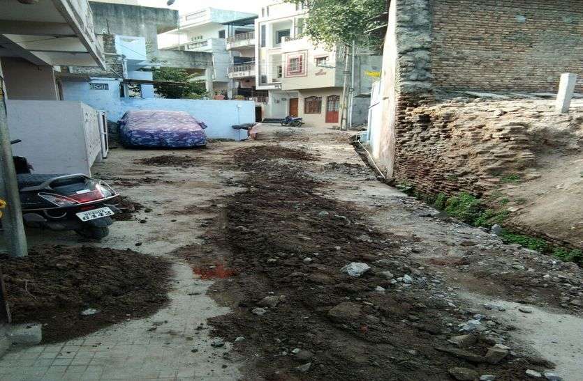 patrika 2200 मीटर पक्की सड़क खोद दी, सुधारी 100 मीटर भी नहीं