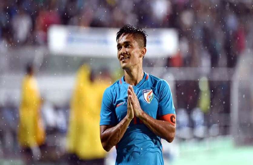 sunil chhetri पद्मश्री हासिल करने वाले छठे फुटबाल खिलाड़ी होंगे सुनील छेत्री