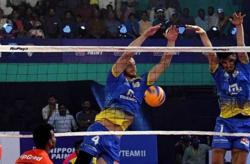 volleyball Pro Volleyball League : कोच्चि ब्लू स्पाइकर्स ने अहमदाबाद डिफेंडर्स को दी मात