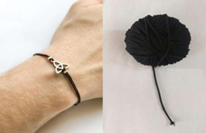 BCQ Black Thread Bracelet Buri Nazar Protection Avoid Negative Energy  Adjustable Evil Eye Kala Dhaga Wristband