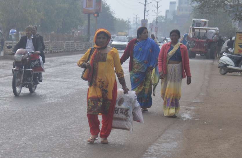 Once again the cold started तीन दिन में गिरा 10 डिग्री पारा, बढ़ी गलन