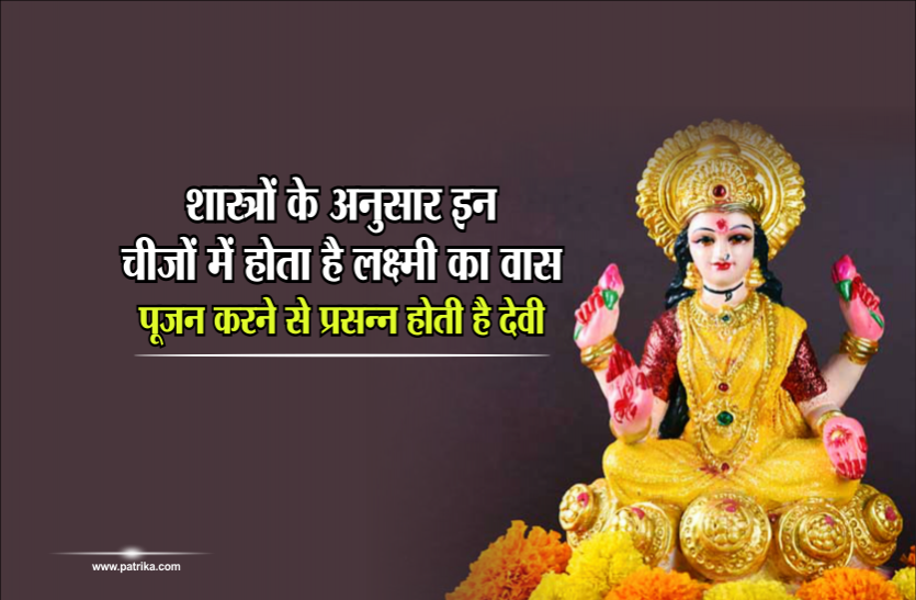 laxmi upay शास्त्रों के अनुसार इन चीज़ों में होता है लक्ष्मी का वास, पूजन करने से प्रसन्न होती है देवी