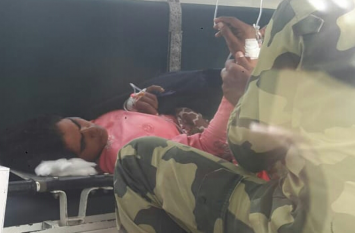 Woman found injured in Basntar Border Post बसंतर बॉर्डर पोस्ट पर घायल अवस्था में मिली महिला, अस्पताल में कराया भर्ती