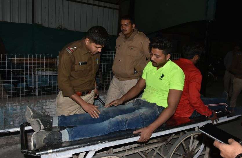 patrika MP POLICE NEWS: चीता के जवानों ने युवक को पीटा तो परिजनों ने घेरा थाना