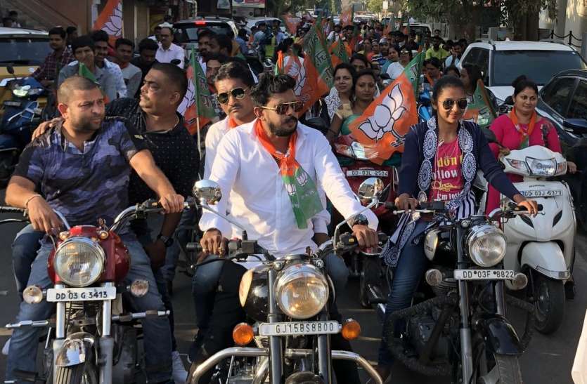 p भाजपा ने निकाली विजय संकल्प रैली
