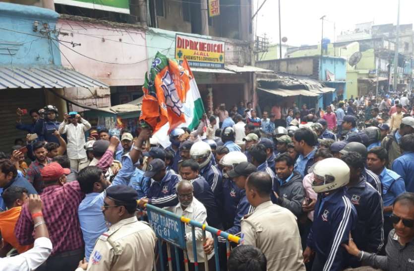 kolkata भाजपा की बाईक रैली को लेकर बंगाल में बवाल