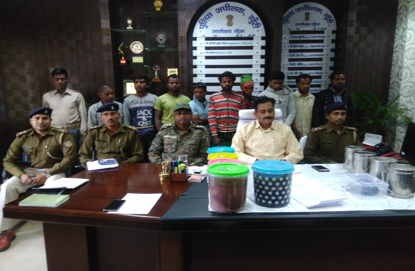 smugglers 33 किग्रा अफीम के साथ नौ तस्कर गिरफ्तार