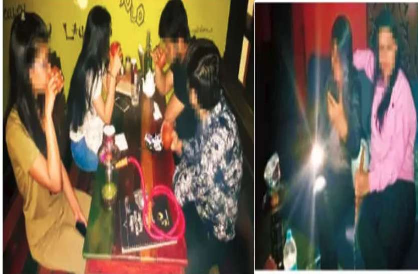 Hookah Bar हुक्का गुड़गुड़ाते मिले युवा, पुलिस की कार्रवाई जारी