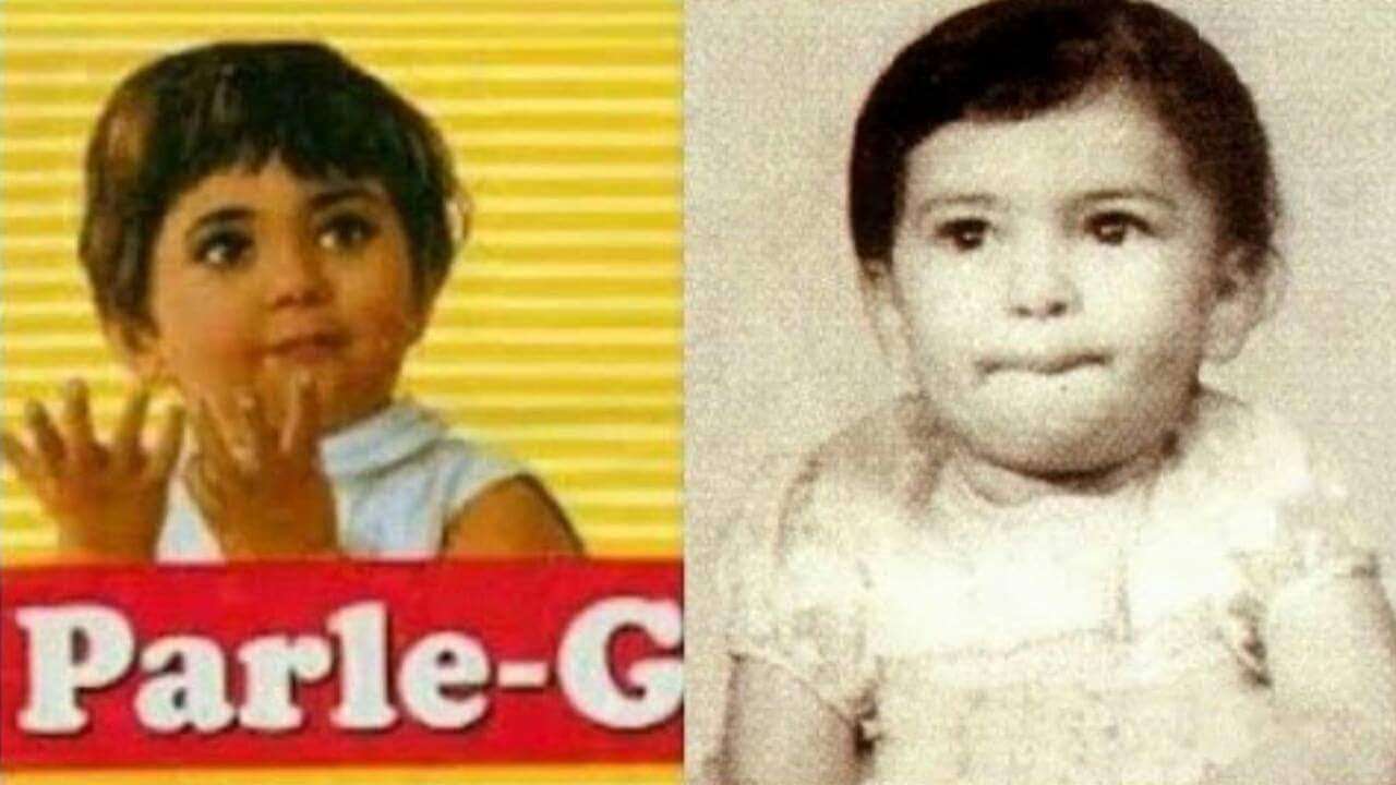 parle g biscuit girl photo