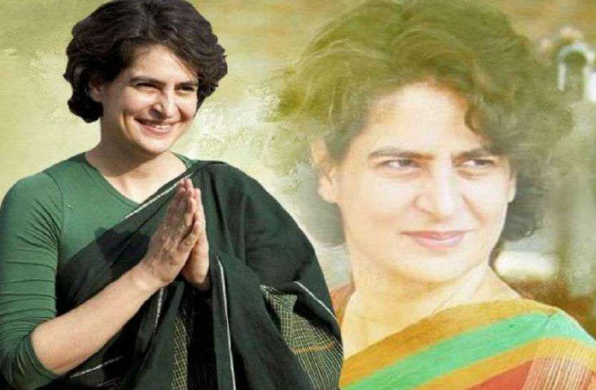priyanka gandhi meegtings with workers in UP congress meetin प्रियंका गांधी कांग्रेस दफ्तर पहुंचीं- बोलीं, छोटू आप बहुत दुबले हो गए हो