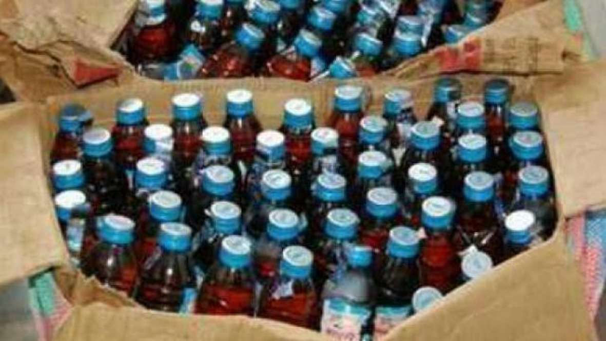 Alcohol before being polled in the villages before election