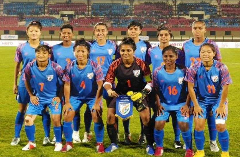 women football सैफ कप के सेमी फाइनल में पहुंची महिला भारतीय फुटबॉल टीम
