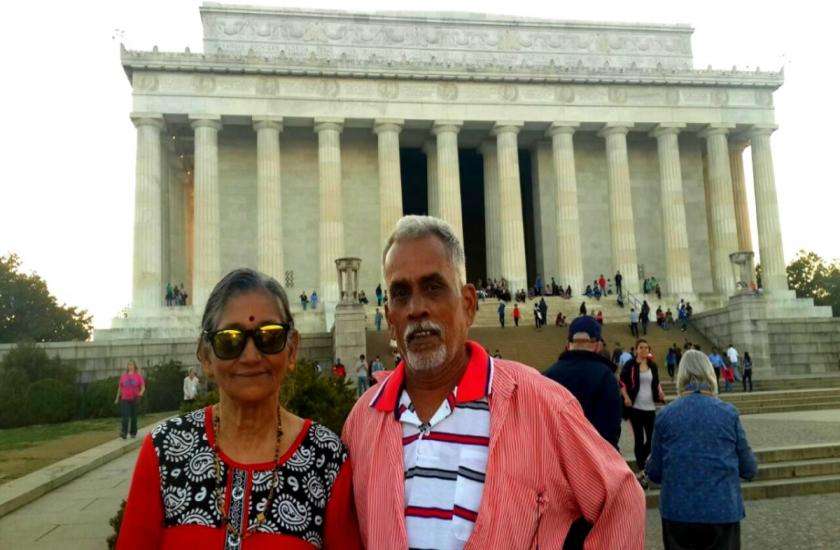 Vijayan with Mohana