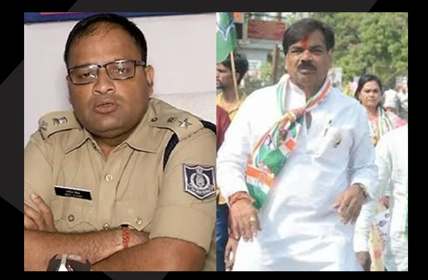 SP Amit singh, video viral कांग्रेस नेता के साथ एसपी का डांस पड़ा महंगा, आयोग ने दो कलेक्टर और तीन एसपी हटाए