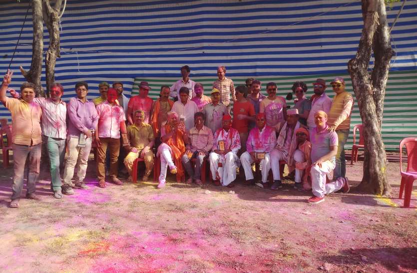 Rajput society, Holi Milan, Rangigulal, sports, festival राजपूत समाज के होली मिलन समारोह में खूब उड़े अबीर-गुलाल