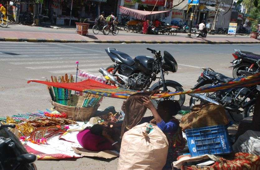 Silence in the afternoon पाली 38 डिग्री - 171 दिन बाद सबसे गर्म दिन, दोपहर में सडक़ों पर सन्नाटा