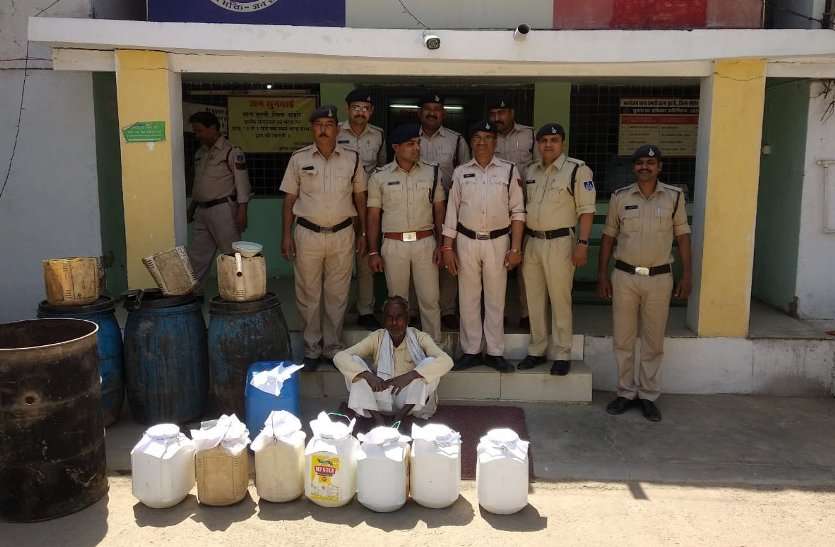 sehore बुदनी में 125 और आष्टा मेें 60 लीटर कच्ची शराब जब्त