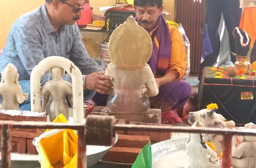 balaghat मॉ अन्नपूर्णा मंदिर में मॉ अन्नपूर्णा की प्रतिमा स्थापित