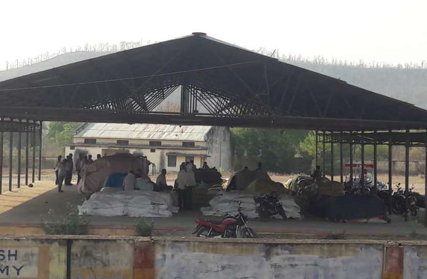 1 मंडी में अपनी उपज को लेकर बैठे किसान परेशान