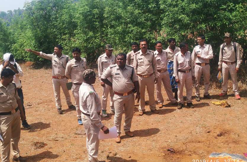 Forest officers on the spot जंगल में महुआ बीनने गई बेटी लौट आई घर लेकिन मां रुक गई, रात में हुई ऐसी घटना की सुबह टुकड़ों में मिली लाश