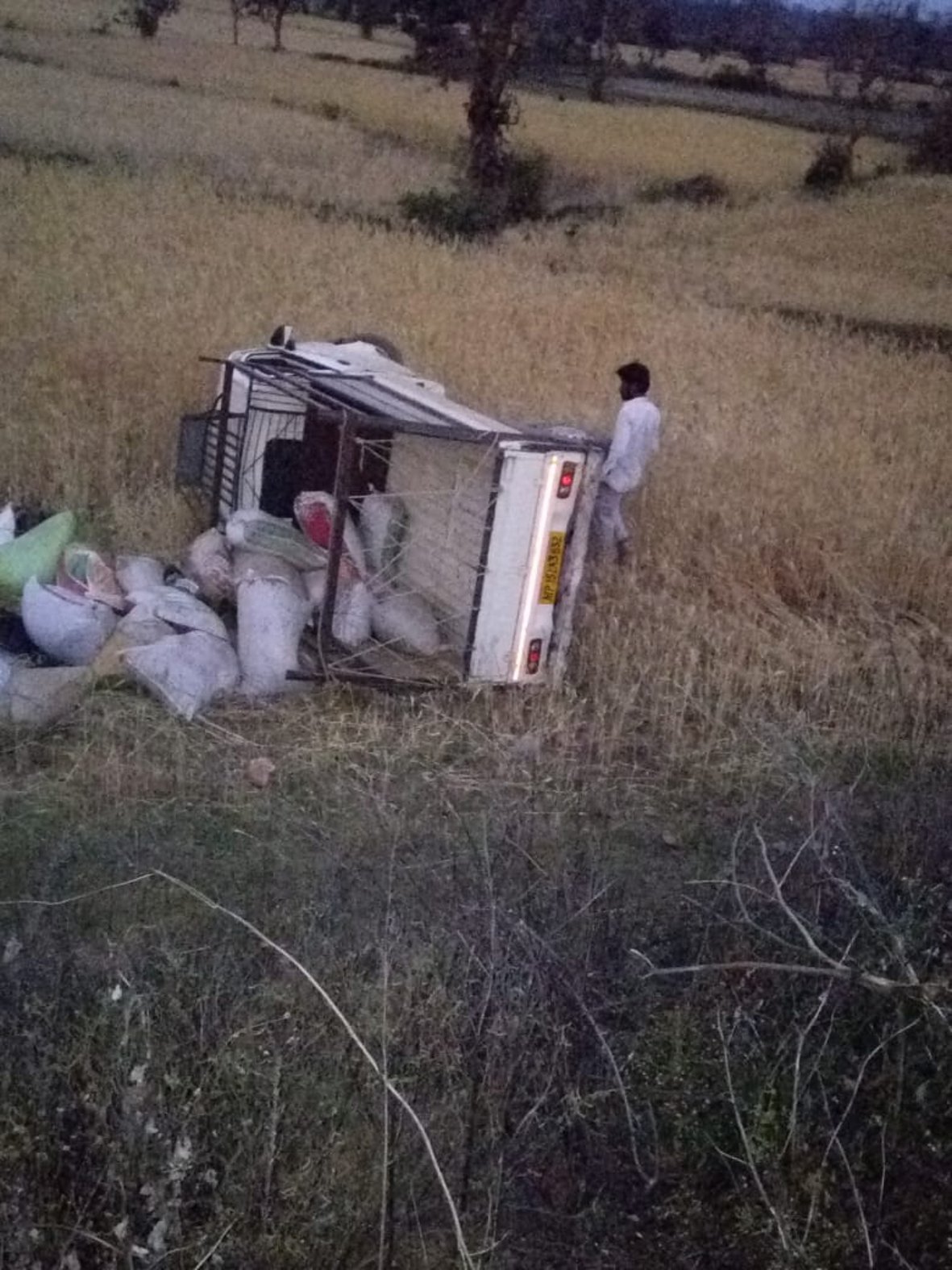 Vehicle reflex, five women injured वाहन पलटा, पांच महिलाएं घायल