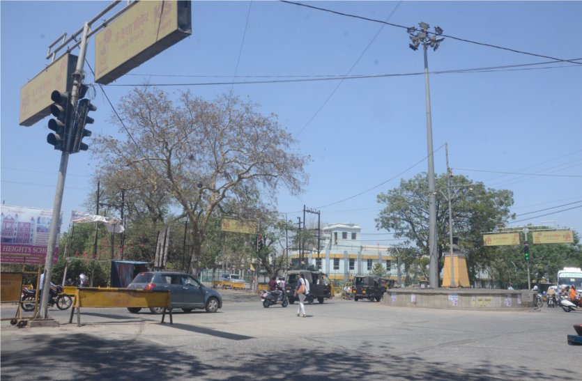 smart traffic management system in sagar सिविल लाइन चौराहे पर ट्रैफिक की कमान होगी स्मार्ट मैनेजमेंट सिस्टम के पास