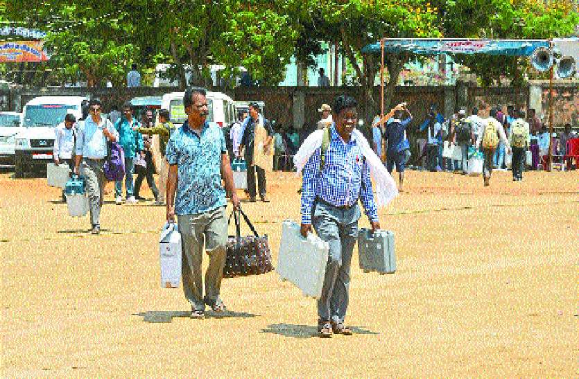 Polling team मतदान दलों की सुरक्षा के लिए उन्हे नहीं बताया जा रहा कहां गुजारनी होगी रात, कल होगी पहले फेस की वोटिंग