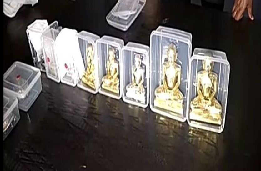 theft जैन मंदिर से भगवान की मूर्ति चोरी कर भागे आरोपी को पुलिस ने पकड़ा