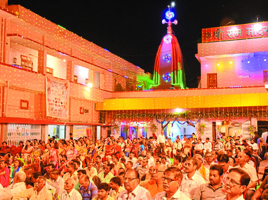 shri ram janmotsav मंदिरों में शुरू हुए रामचरित मानस पाठ