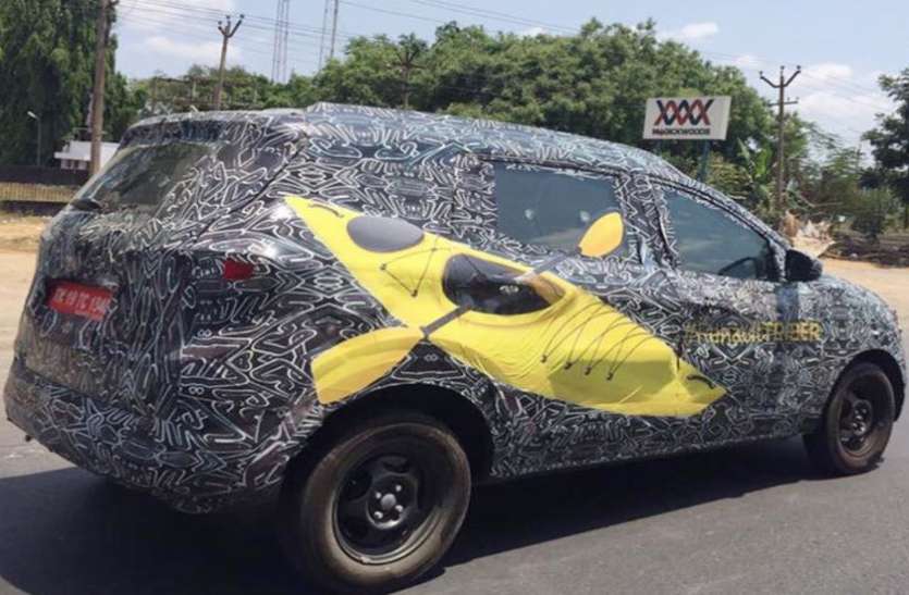 triber अर्टिगा को टक्कर देगी Renault triber, पहली बार सड़कों पर आई नजर