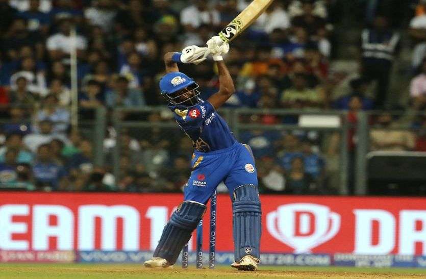 hardik pandya IPL-12 : पांडया ने मैच जिताऊ पारी खेलकर मनाया विश्व कप में चयन का जश्न, मुंबई तीसरे पर पहुंचा