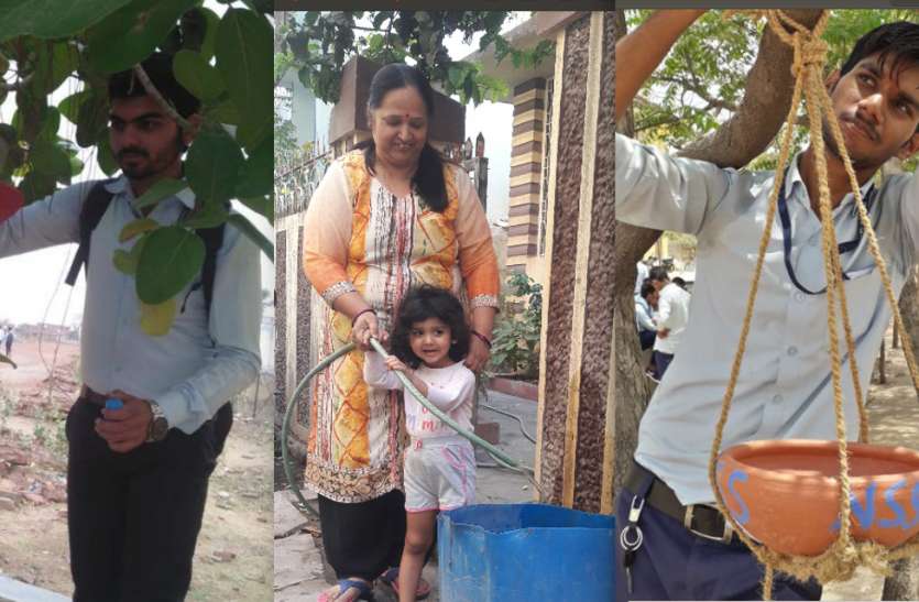 social institutions became active after summer पशु-पक्षी और प्यासे राहगीरों के बन रहे मददगार