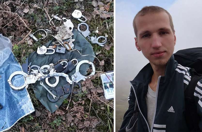 skeleton found with handcuffs two years after hiker gone missing पेड़ से बंधा मिला एक नरकंकाल, पुलिस के सामने आई एक पेचींदा थ्योरी