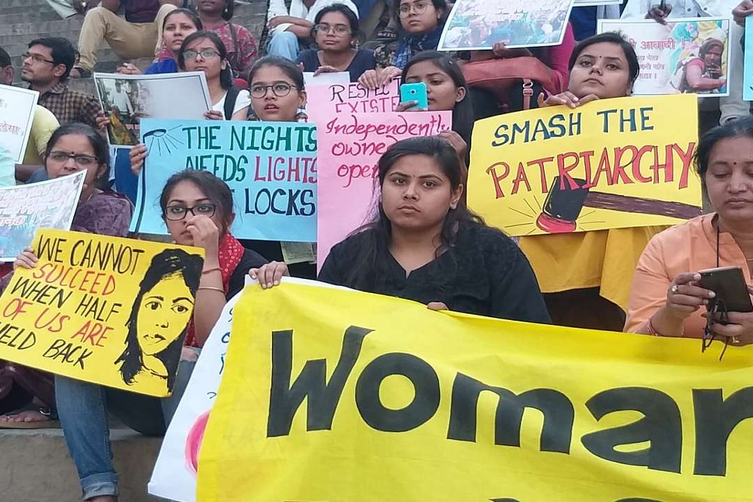 Women and students launch Womania March in Benaras