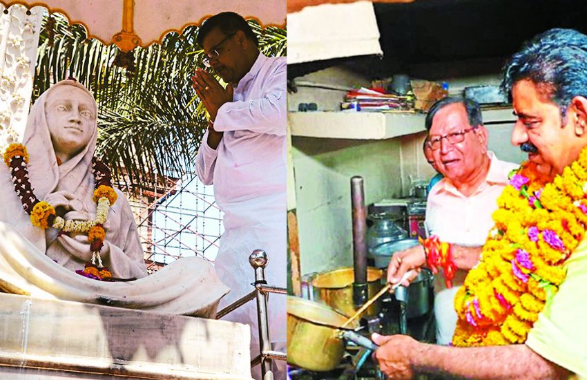 campaign Election 2019 : समाजों को साधने में लगे संघवी तो लालवानी ने होटल में बनाई चाय