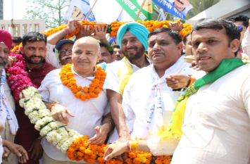 AAP leader manish sisodia addressed rally in faridabad फरीदाबाद को गुंडाराज से मुक्ति दिलाएंगे पंडित नवीन जयहिंद:सिसोदिया